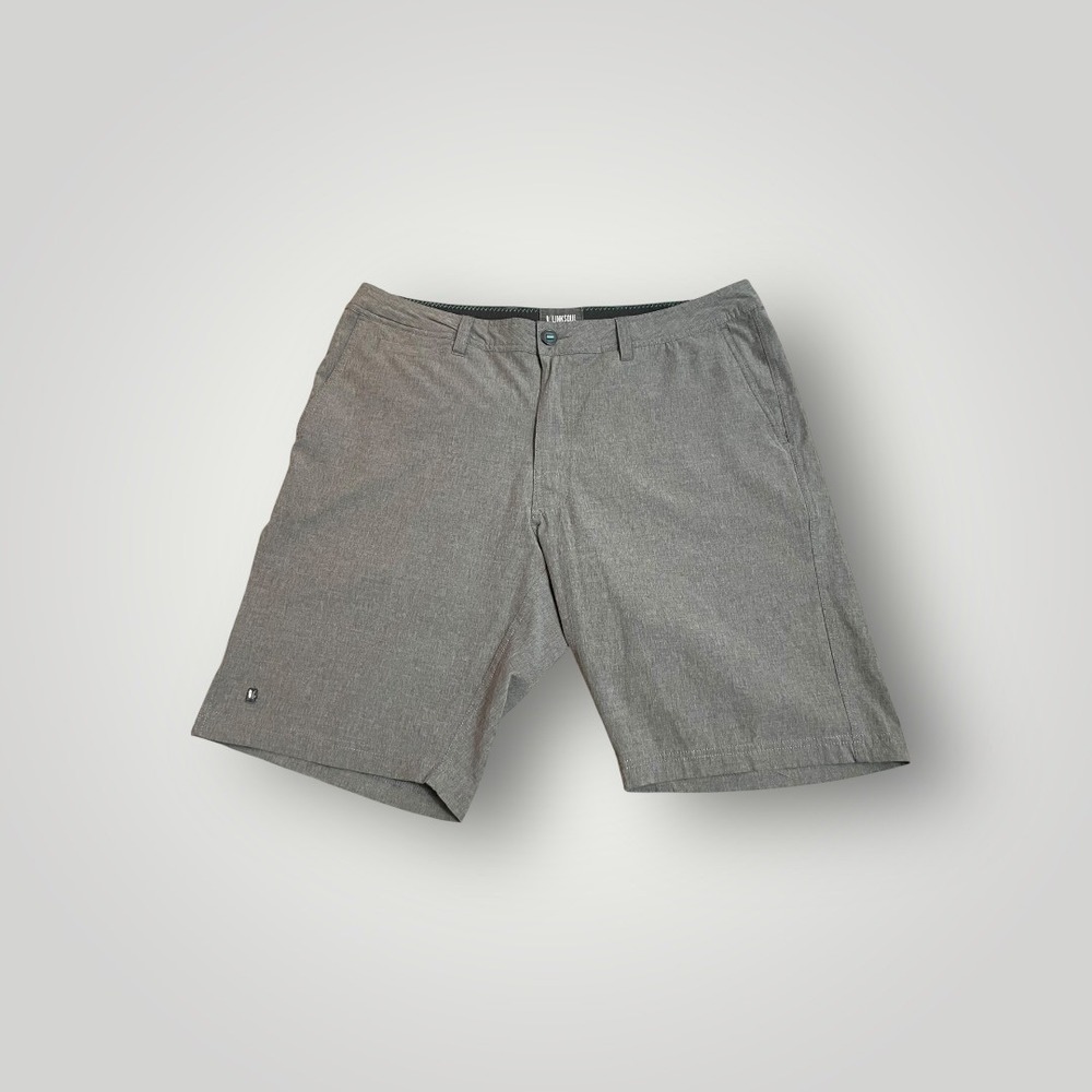 Linksoul Boardwalker Golf Shorts Men 36 Gray Stretch Performance Sport Active - Picture 2 of 8